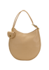 Large Crescent, &pound;195, Handbags, Beige, Leather, Front view